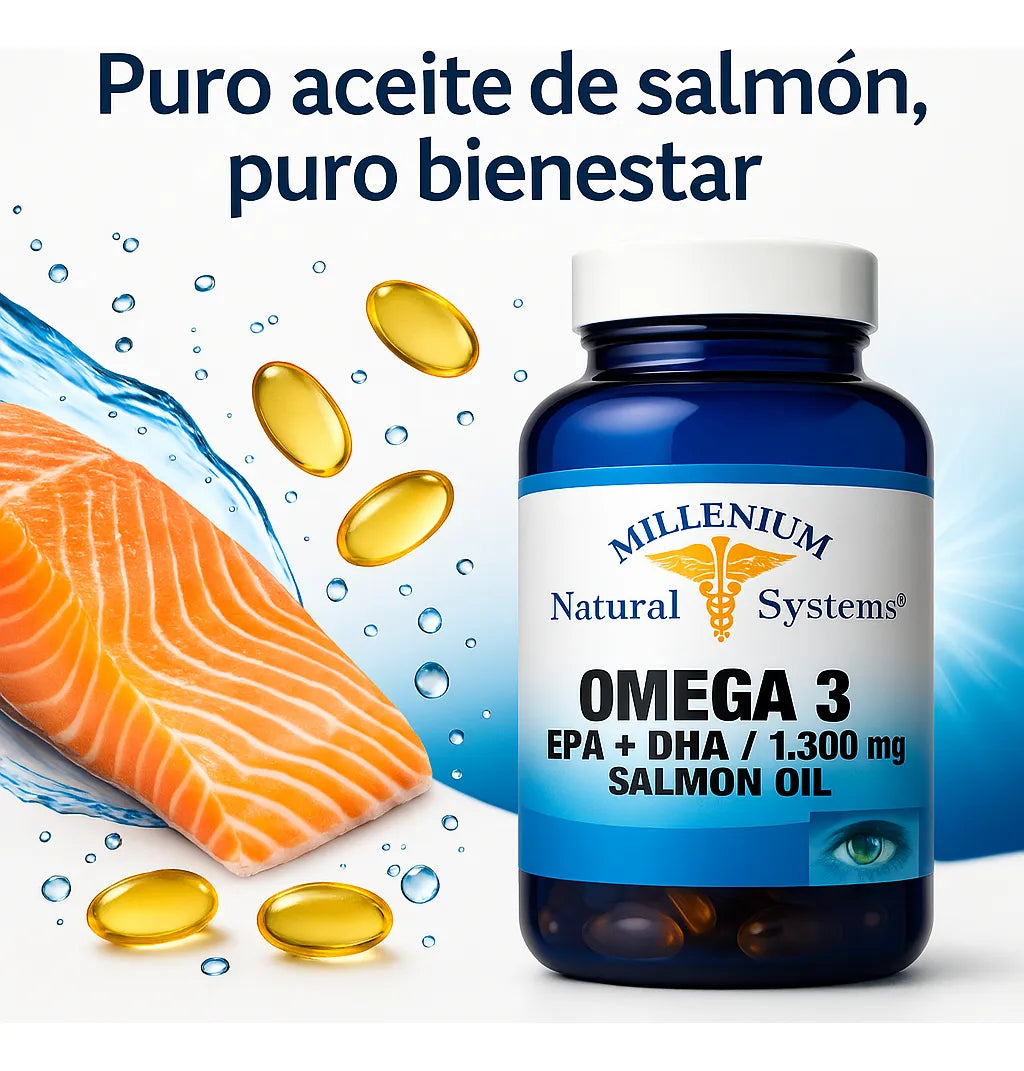 Omega‑3 EPA + DHA 1300 mg (aceite de salmón)