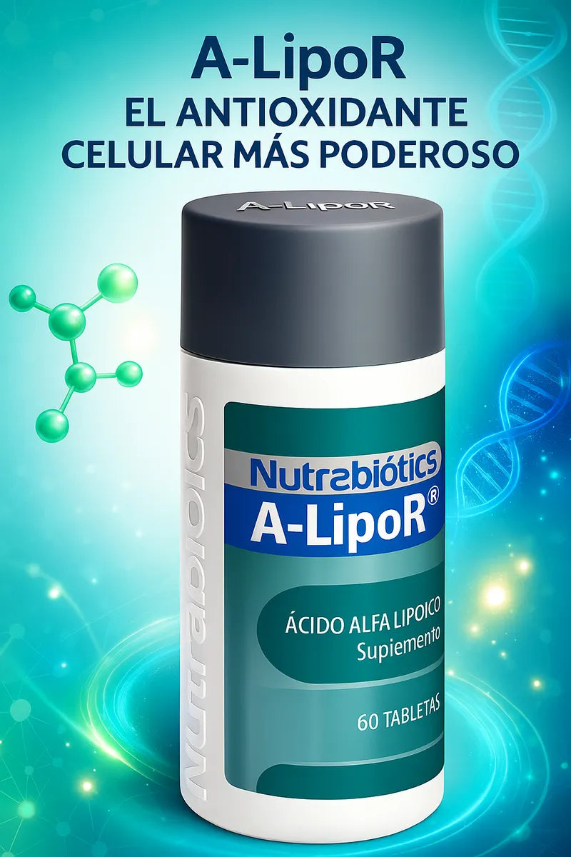 A‑lipor Ácido Alfa Lipoico 600 mg Nutrabiotics (60 cápsulas)
