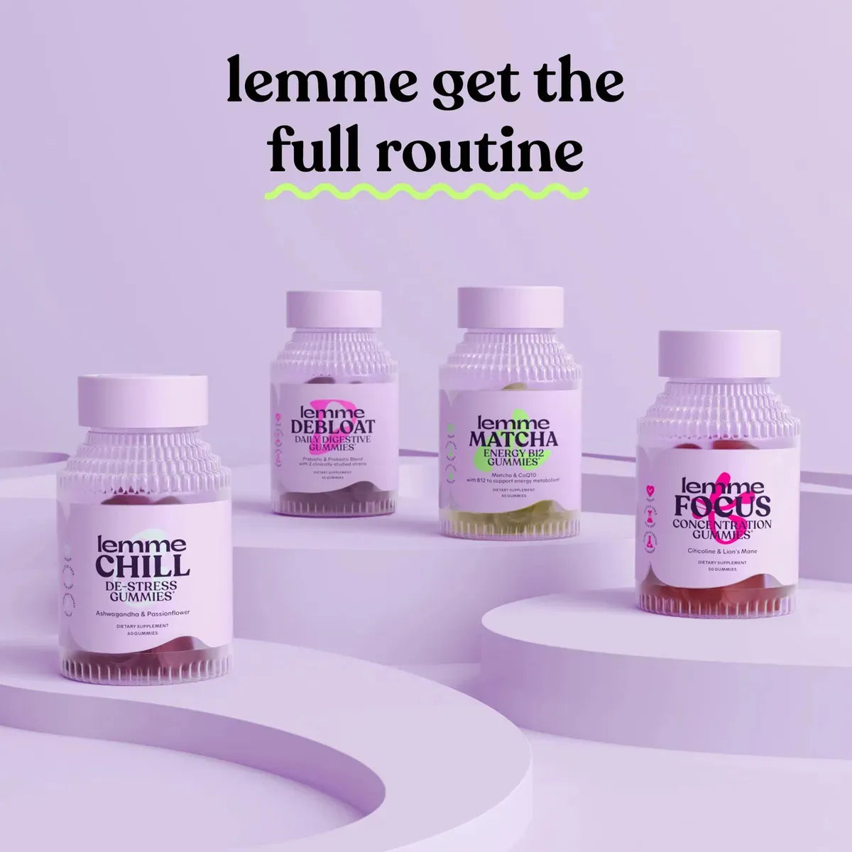 Lemme Sleep Melatonina-magnesio-sauco-manzanilla Gomitas X60 Frutos Rojos