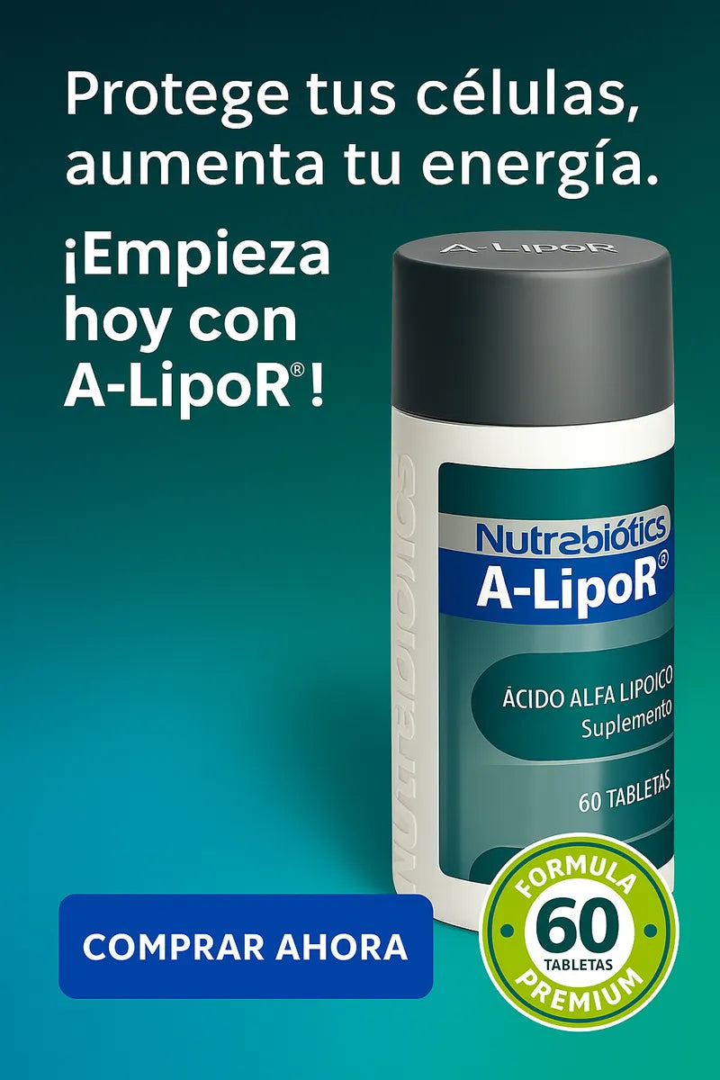 A‑lipor Ácido Alfa Lipoico 600 mg Nutrabiotics (60 cápsulas)