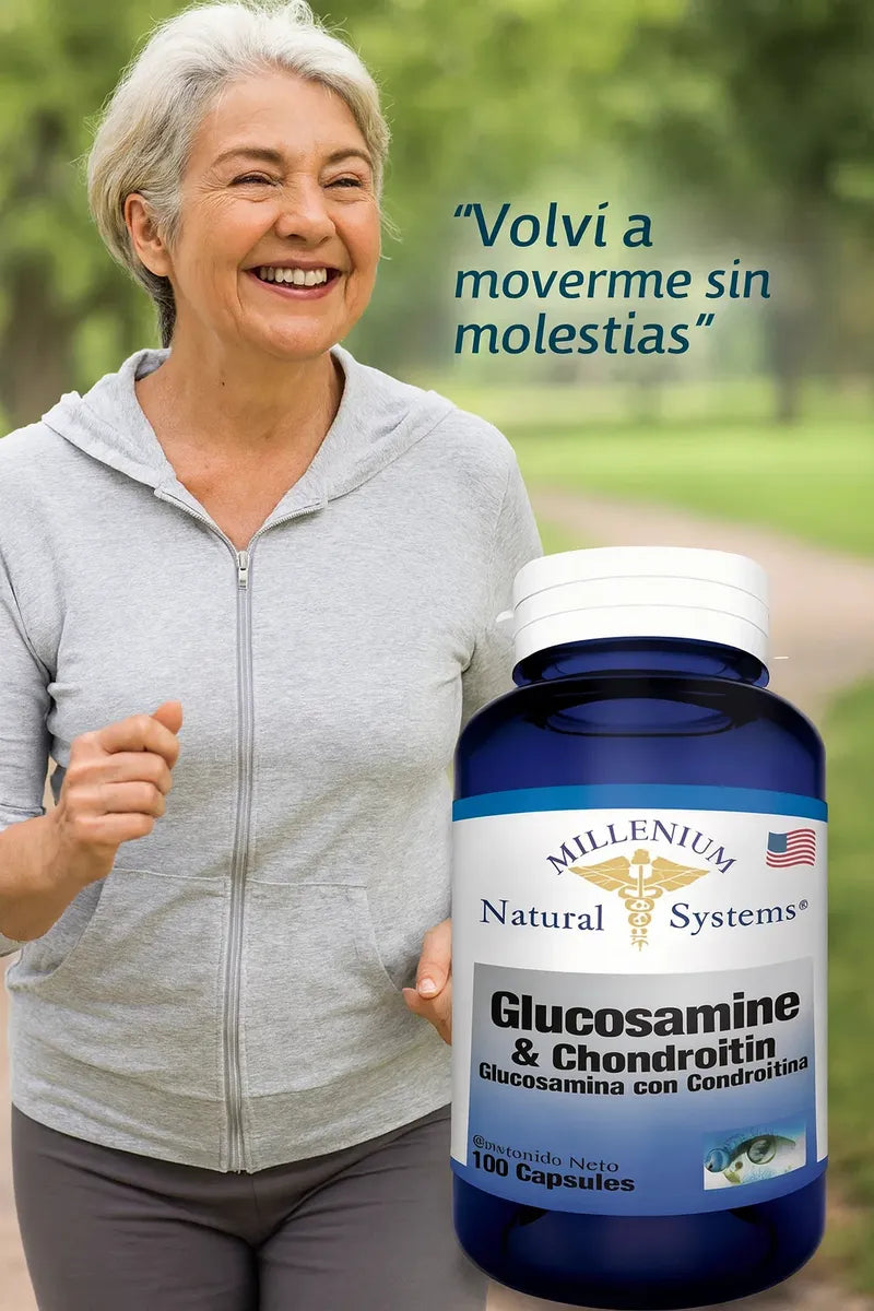 Glucosamina + Condroitina 100 cápsulas | Suplemento para Articulaciones
