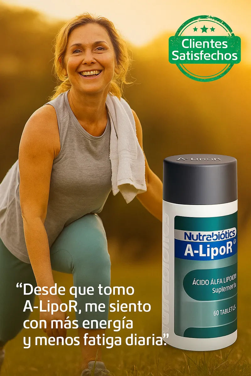 A‑lipor Ácido Alfa Lipoico 600 mg Nutrabiotics (60 cápsulas)