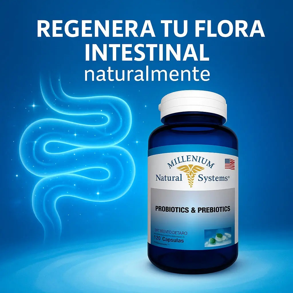 Probióticos y Prebióticos Natural System 120 Cápsulas