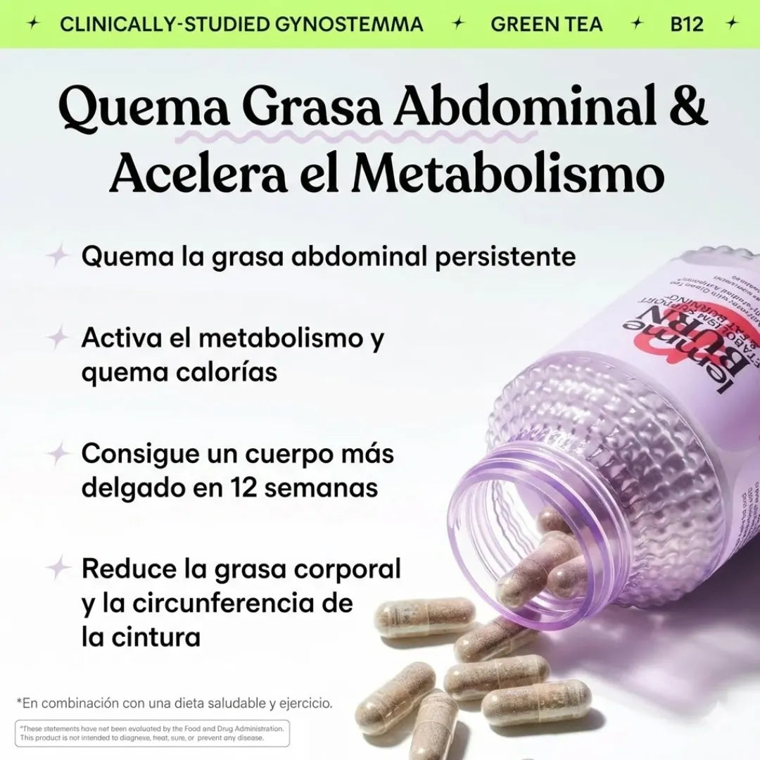 Lemme Burn – Activador de Metabolismo & AMPK (60 cápsulas veganas)