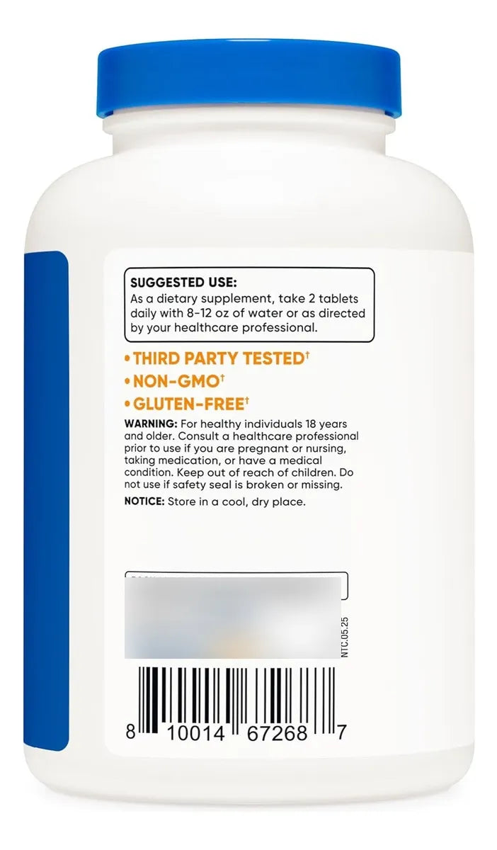 Glucosamina 1800mg + Condroitina + MSM | 240 Tabletas | Suplemento para Articulaciones – Nutricost®