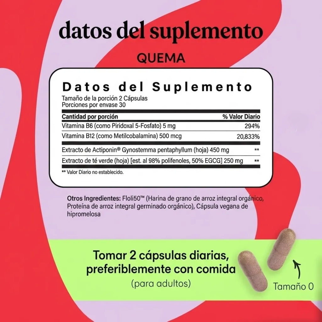 Lemme Burn – Activador de Metabolismo & AMPK (60 cápsulas veganas)