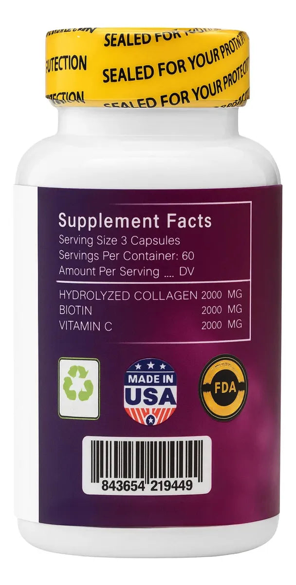 Colágeno Hidrolizado + Biotina + Vitamina C