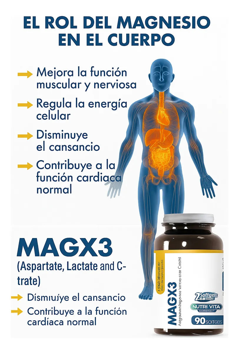 MagX3 90 cápsulas Nutrivita
