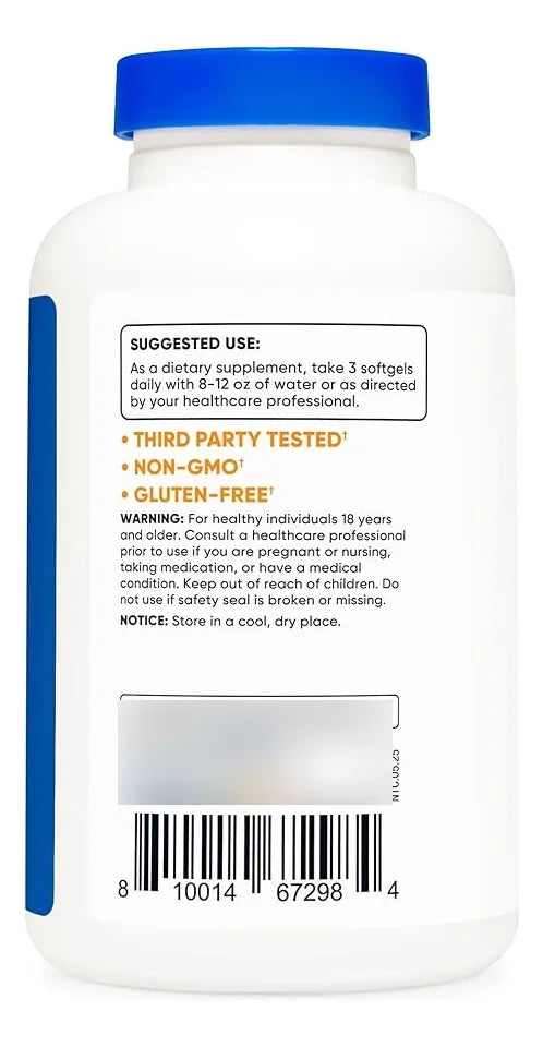 Omega‑3 2500 mg Nutricost (120 softgels),