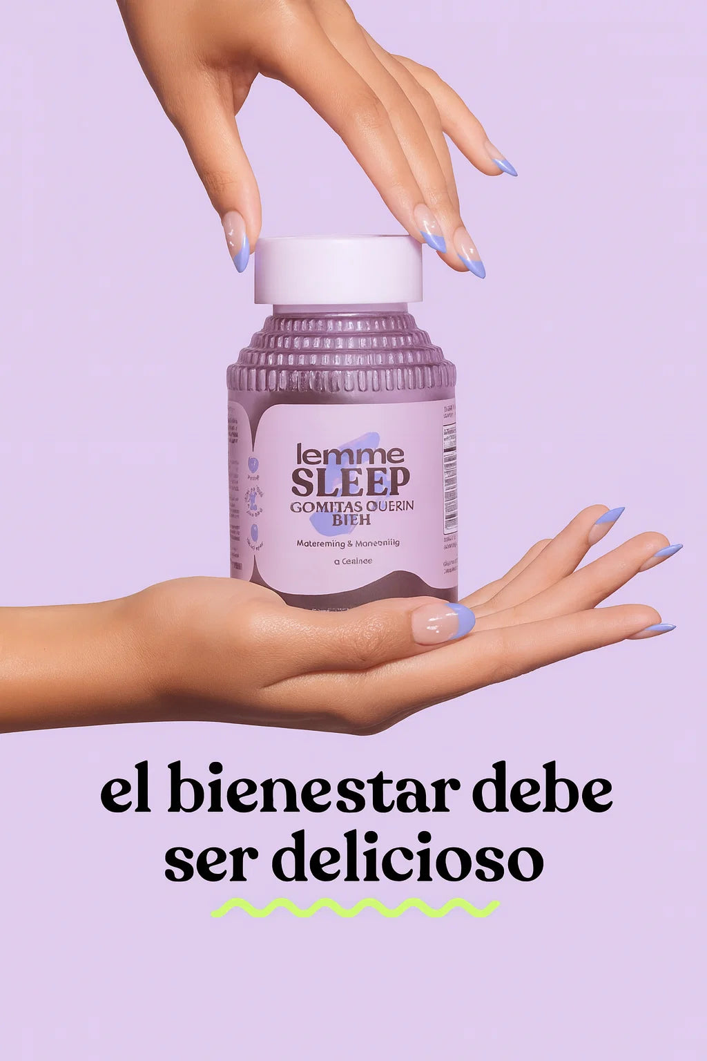 Lemme Sleep Melatonina-magnesio-sauco-manzanilla Gomitas X60 Frutos Rojos